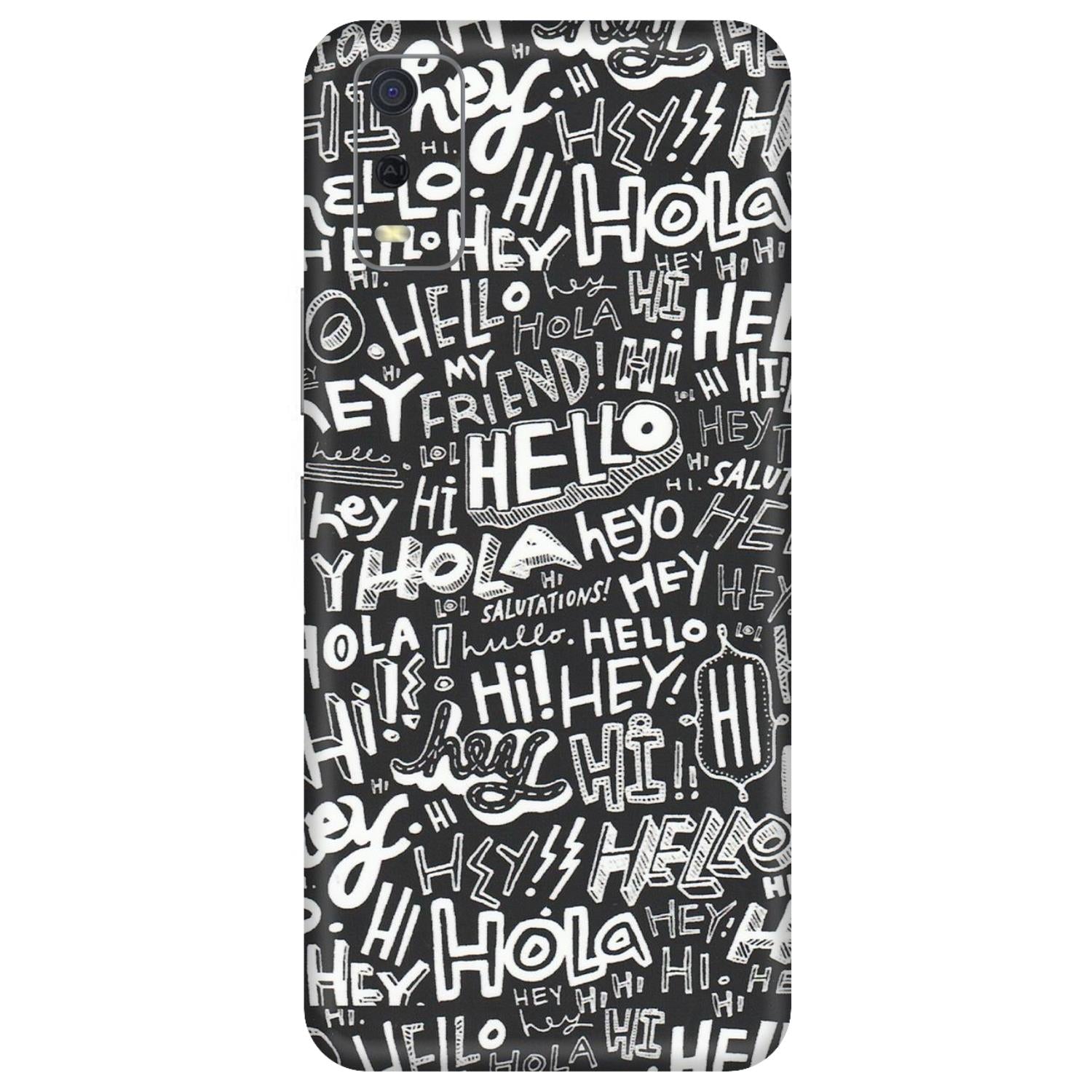 VIVO Y Series Phone Skins (All Models) - Hi Hello Doodles - Matte Finish (M-25) Vivo Y3S