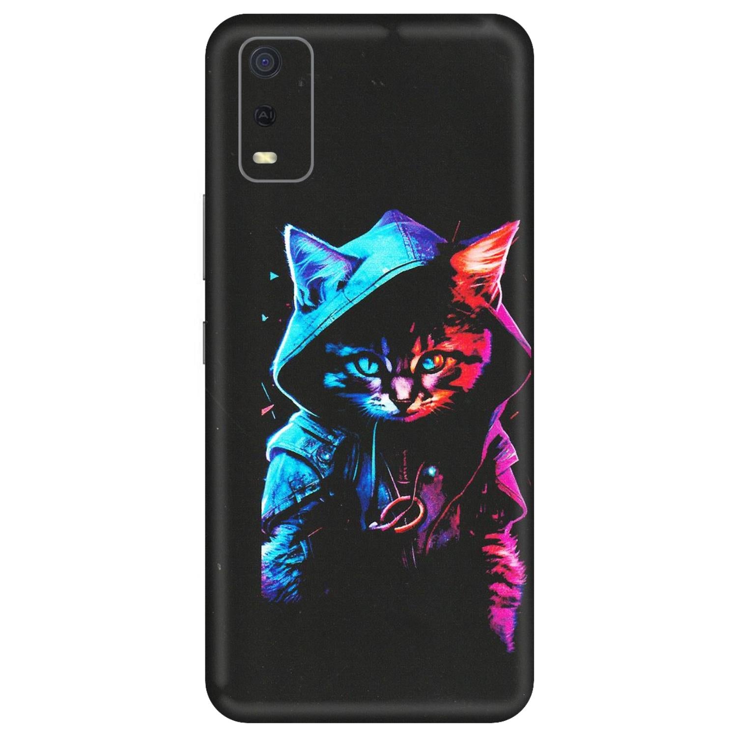 VIVO Y Series Phone Skins (All Models) - Cyberpunk Cat - Matte Finish (M-45) Vivo Y3S