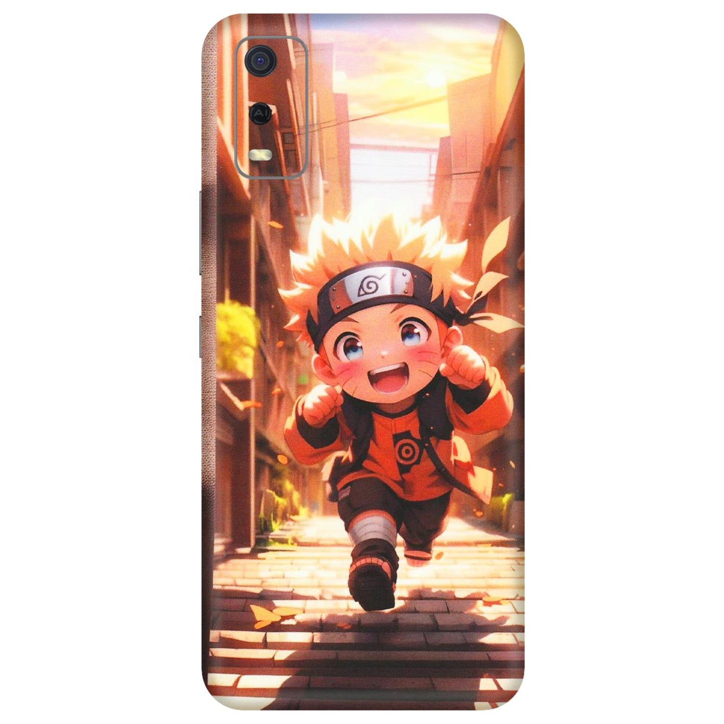 VIVO Y Series Phone Skins (All Models) - Naruto Cute Toon Running - Matte Finish (M-04) Vivo Y3S