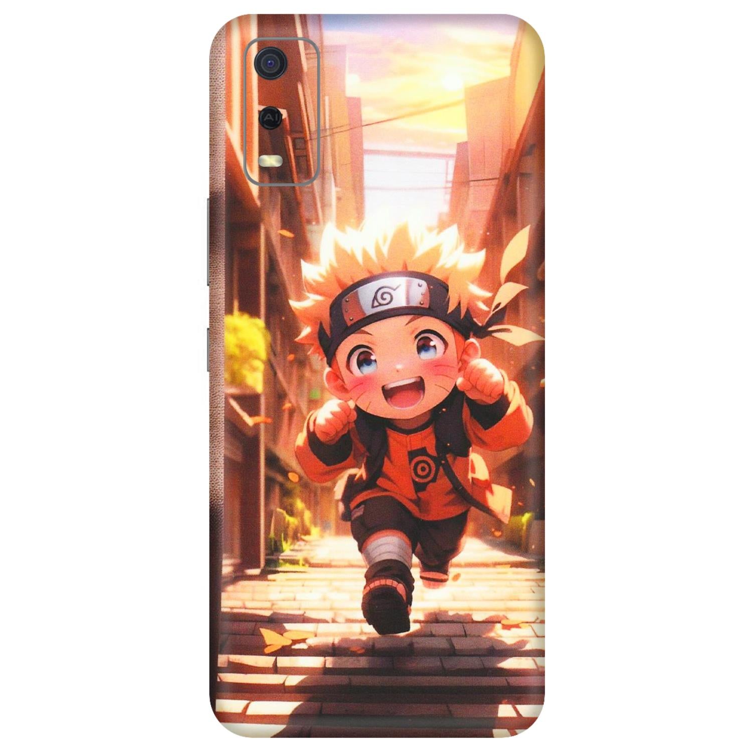 VIVO Y Series Phone Skins (All Models) - Naruto Cute Toon Running - Matte Finish (M-04) Vivo Y3S