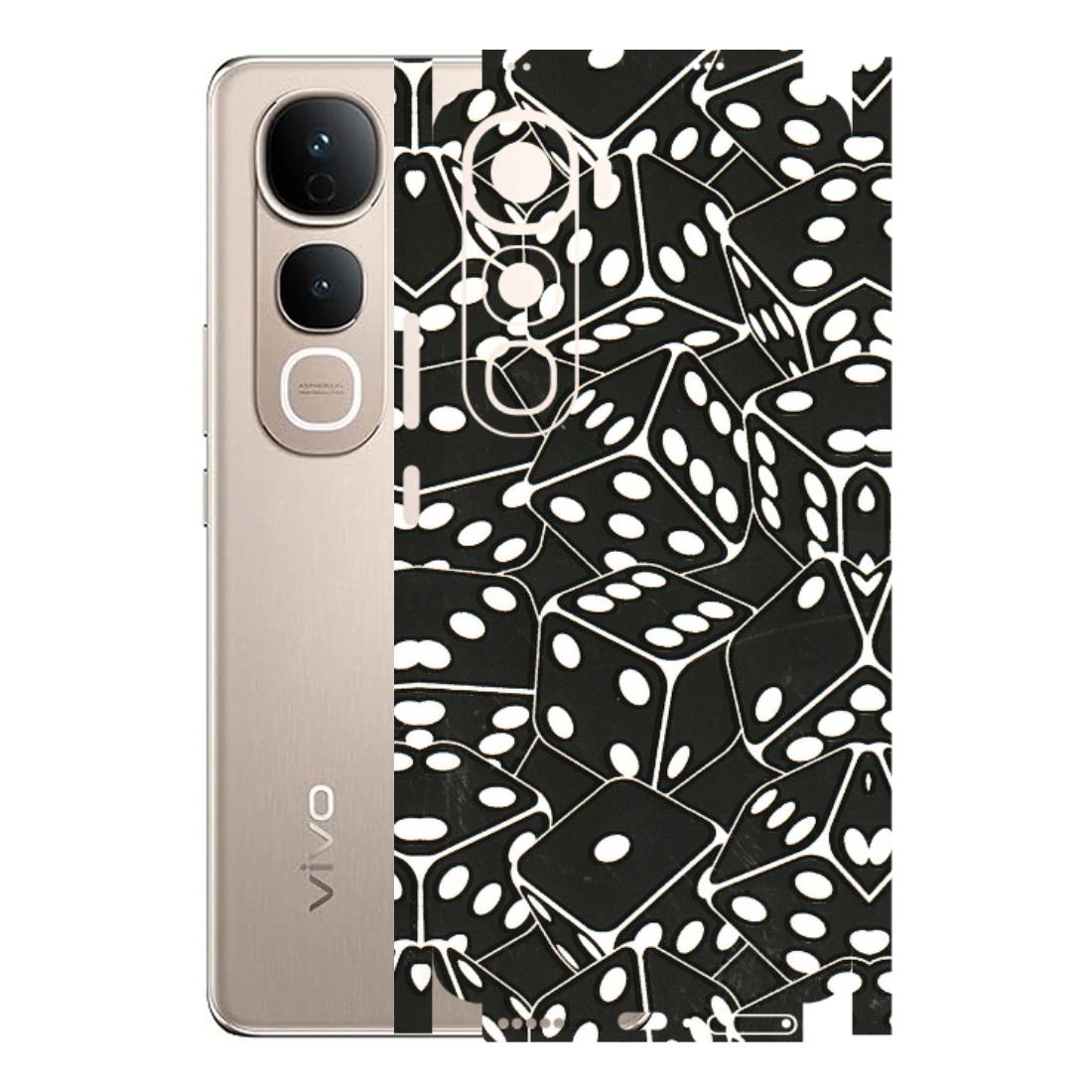 VIVO Y Series Phone Skins (All Models) - Big Black Dices - 3D Embossed Finish (L-106) Vivo Y400 5G