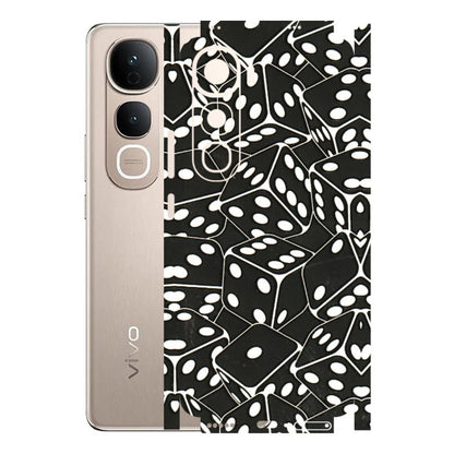 VIVO Y Series Phone Skins (All Models) - Big Black Dices - 3D Embossed Finish (L-106) Vivo Y400 5G