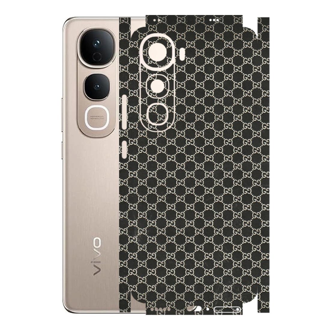 VIVO Y Series Phone Skins (All Models) - Black G Print - 3D Embossed Finish (L-109) Vivo Y400 5G