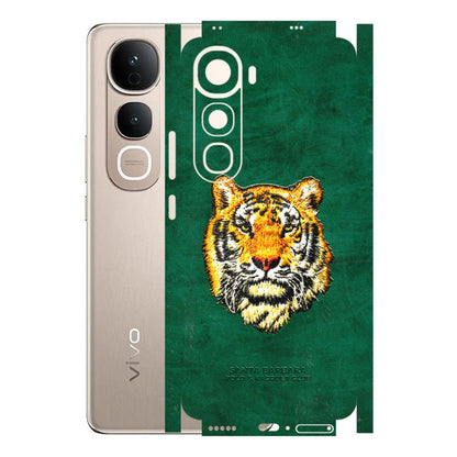 VIVO Y Series Phone Skins (All Models) - Leather Feel Tiger - 3D Embossed Finish (L-111) Vivo Y400 5G