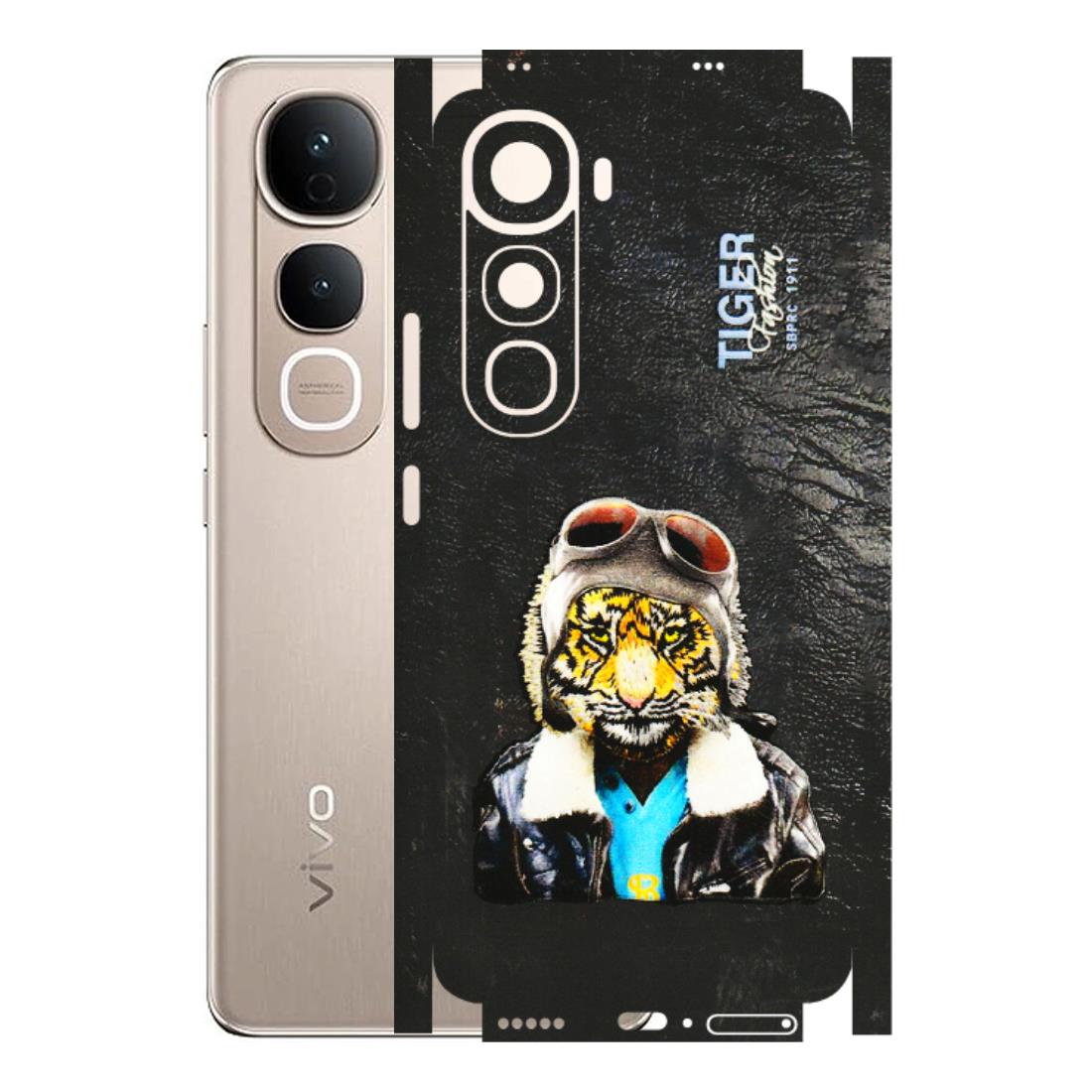 VIVO Y Series Phone Skins (All Models) - Rider Tiger - 3D Embossed Finish (L-113) Vivo Y400 5G
