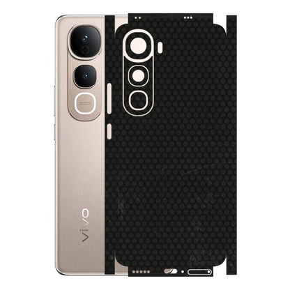 VIVO Y Series Phone Skins (All Models) - Black honeycomb - 3D Embossed Finish (L-114) Vivo Y400 5G