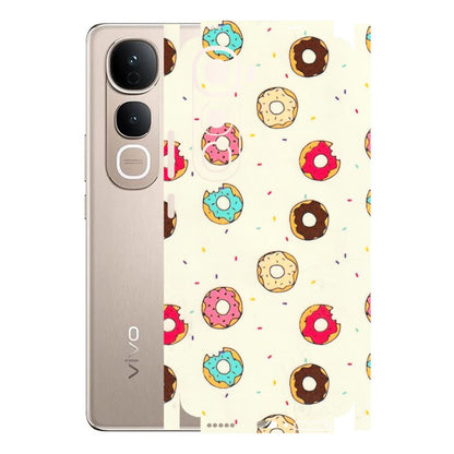 VIVO Y Series Phone Skins (All Models) - Mini Donuts Doodle Art - 3D Embossed Finish (L-122) Vivo Y400 5G