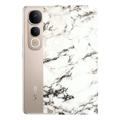 VIVO Y Series Phone Skins (All Models) - Black and White Marble Texture - 3D Embossed Finish (L-124) Vivo Y400 5G