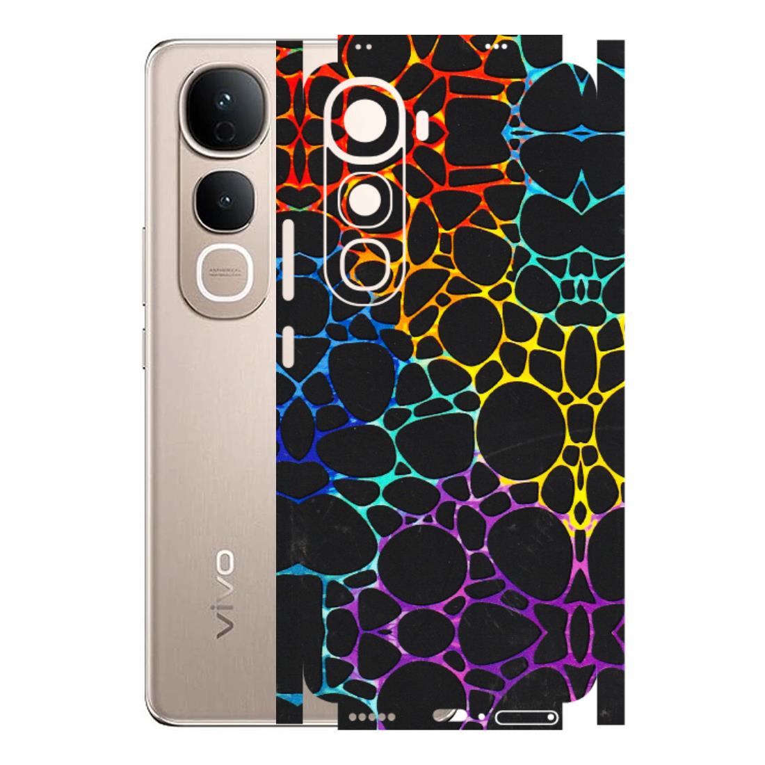 VIVO Y Series Phone Skins (All Models) - Abstract Art MultiColour - 3D Embossed Finish (L-133) Vivo Y400 5G