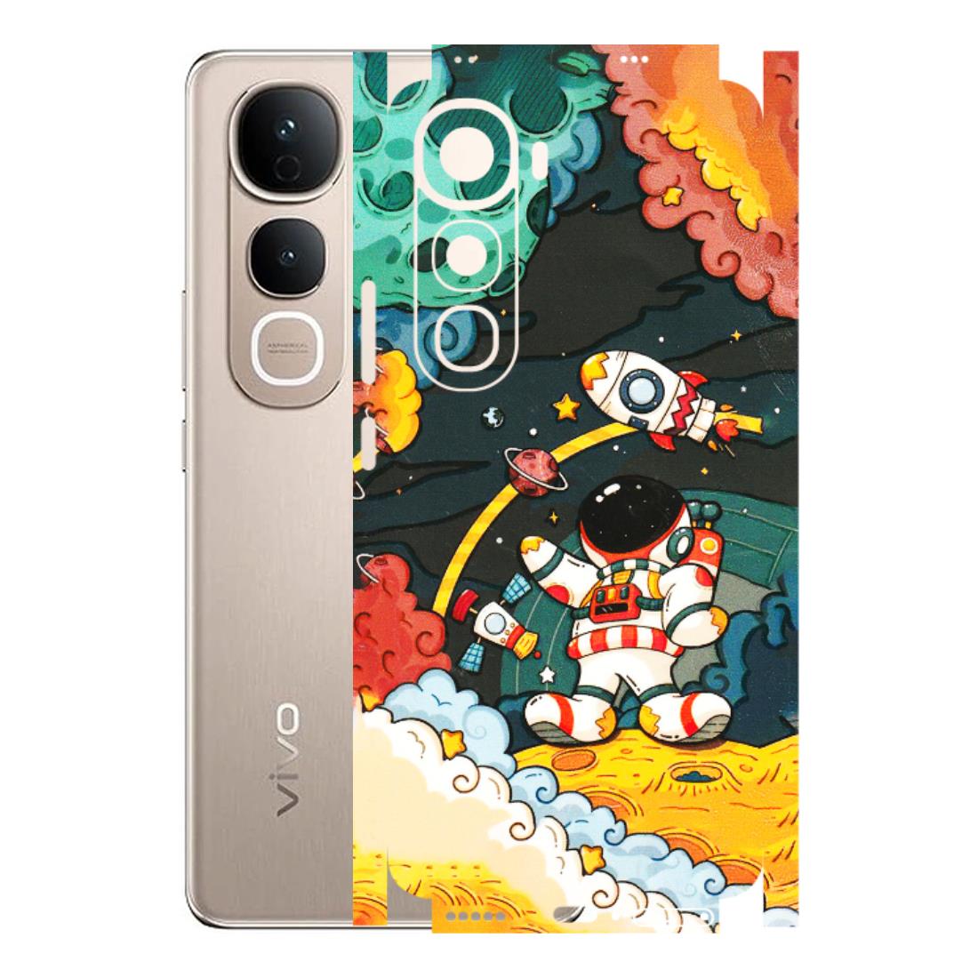 VIVO Y Series Phone Skins (All Models) - Astronauts & Spaceship - 3D Embossed Finish (L-145) Vivo Y400 5G