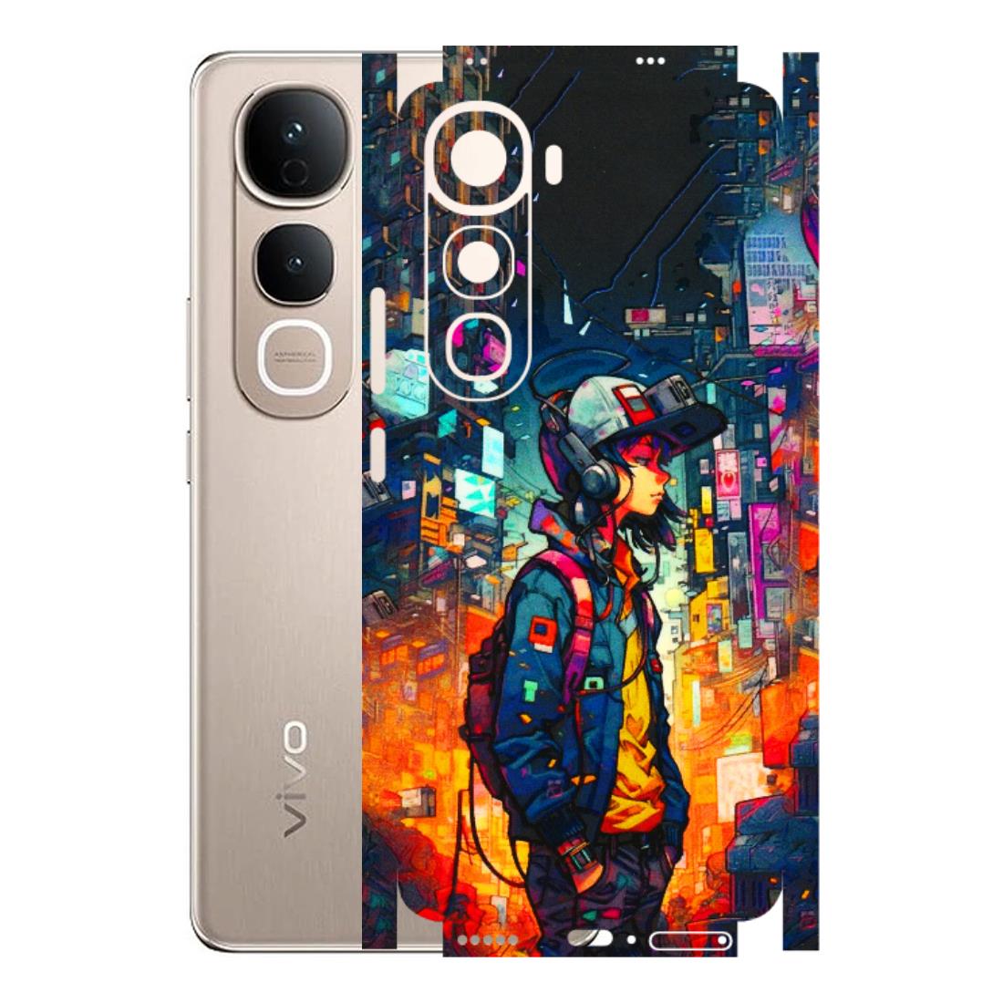 VIVO Y Series Phone Skins (All Models) - Street Anime Guy - 3D Embossed Finish (L-158) Vivo Y400 5G