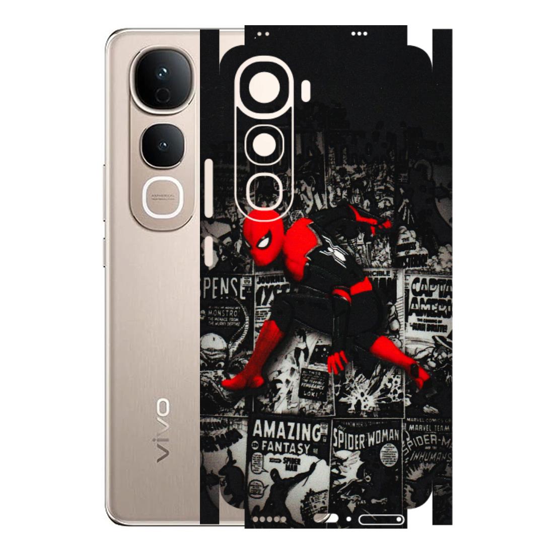 VIVO Y Series Phone Skins (All Models) - SpiderMan New - 3D Embossed Finish (L-162) Vivo Y400 5G