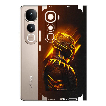 VIVO Y Series Phone Skins (All Models) - Gold Black Panther - 3D Embossed Finish (L-181) Vivo Y400 5G