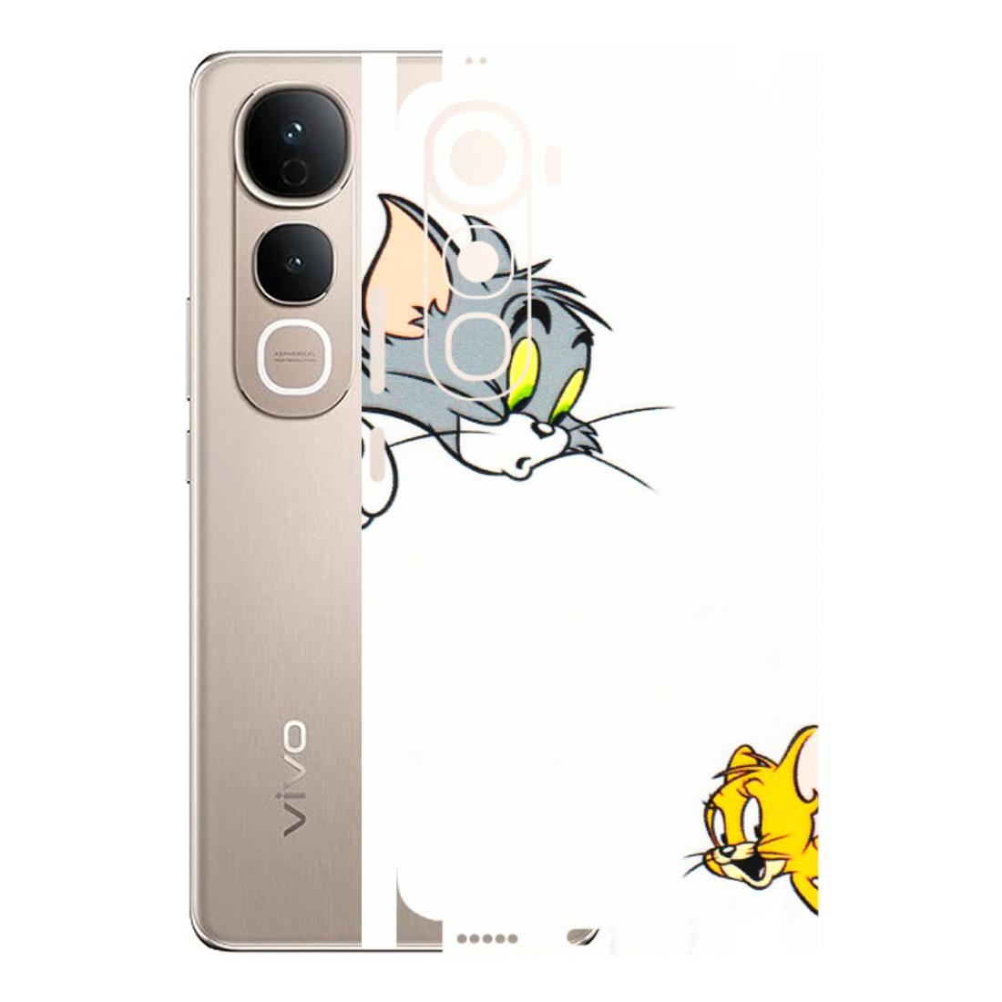 VIVO Y Series Phone Skins (All Models) - Cute Tom And Jerry - 3D Embossed Finish (L-220) Vivo Y400 5G