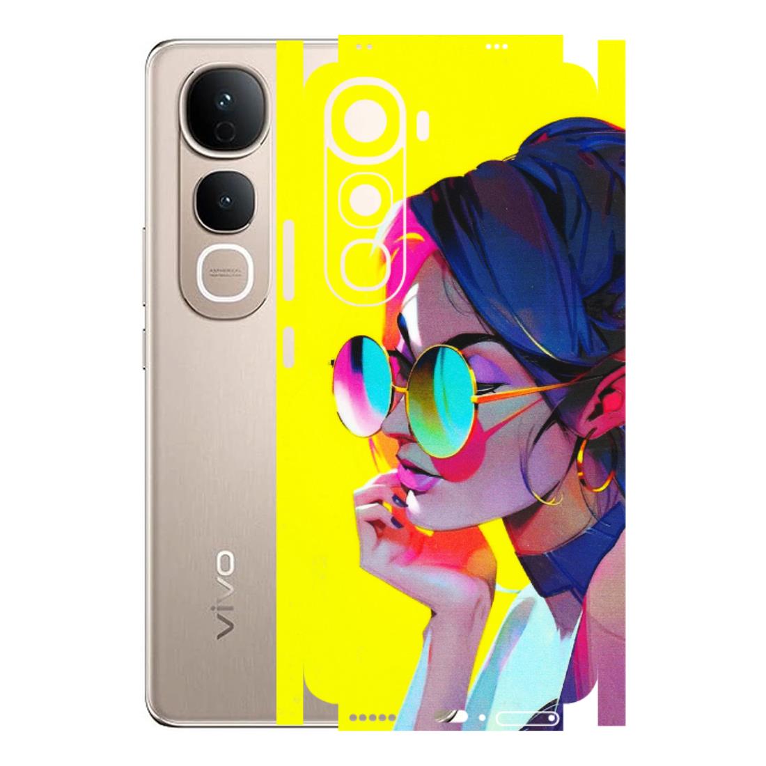 VIVO Y Series Phone Skins (All Models) - Bold Stylish Girl - 3D Embossed Finish (L-222) Vivo Y400 5G