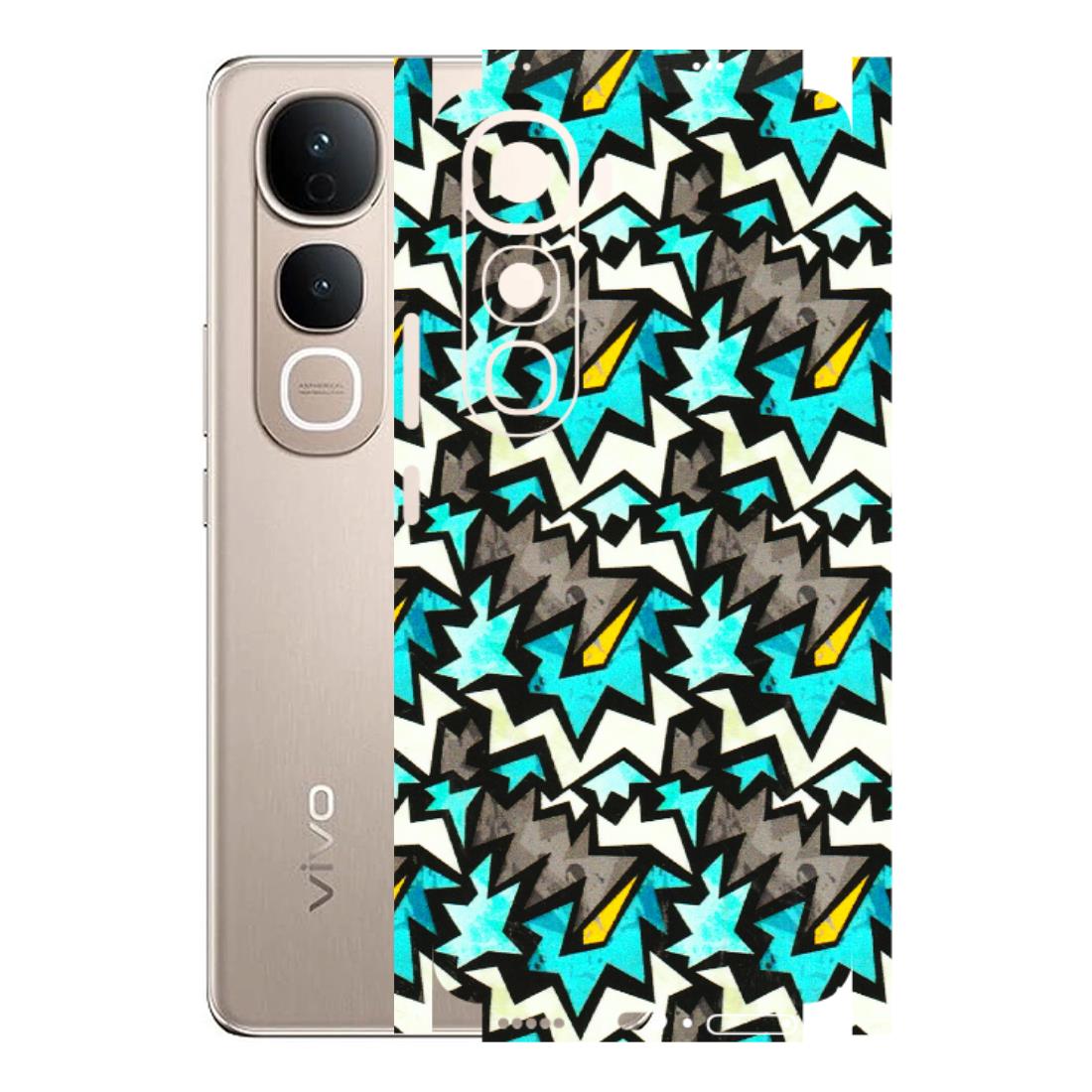 VIVO Y Series Phone Skins (All Models) - Funky Zig Zag - 3D Embossed Finish (L-223) Vivo Y400 5G