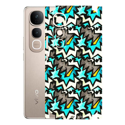 VIVO Y Series Phone Skins (All Models) - Funky Zig Zag - 3D Embossed Finish (L-223) Vivo Y400 5G