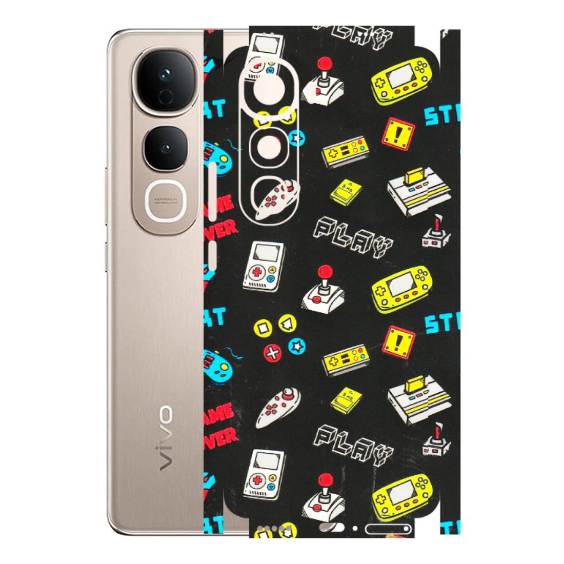 VIVO Y Series Phone Skins (All Models) - Gaming Doodles - 3D Embossed Finish (L-224) Vivo Y400 5G