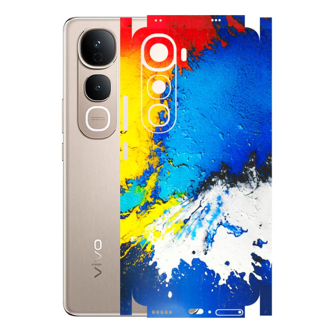 VIVO Y Series Phone Skins (All Models) - Acrylic Paint Spill - 3D Embossed Finish (L-229) Vivo Y400 5G