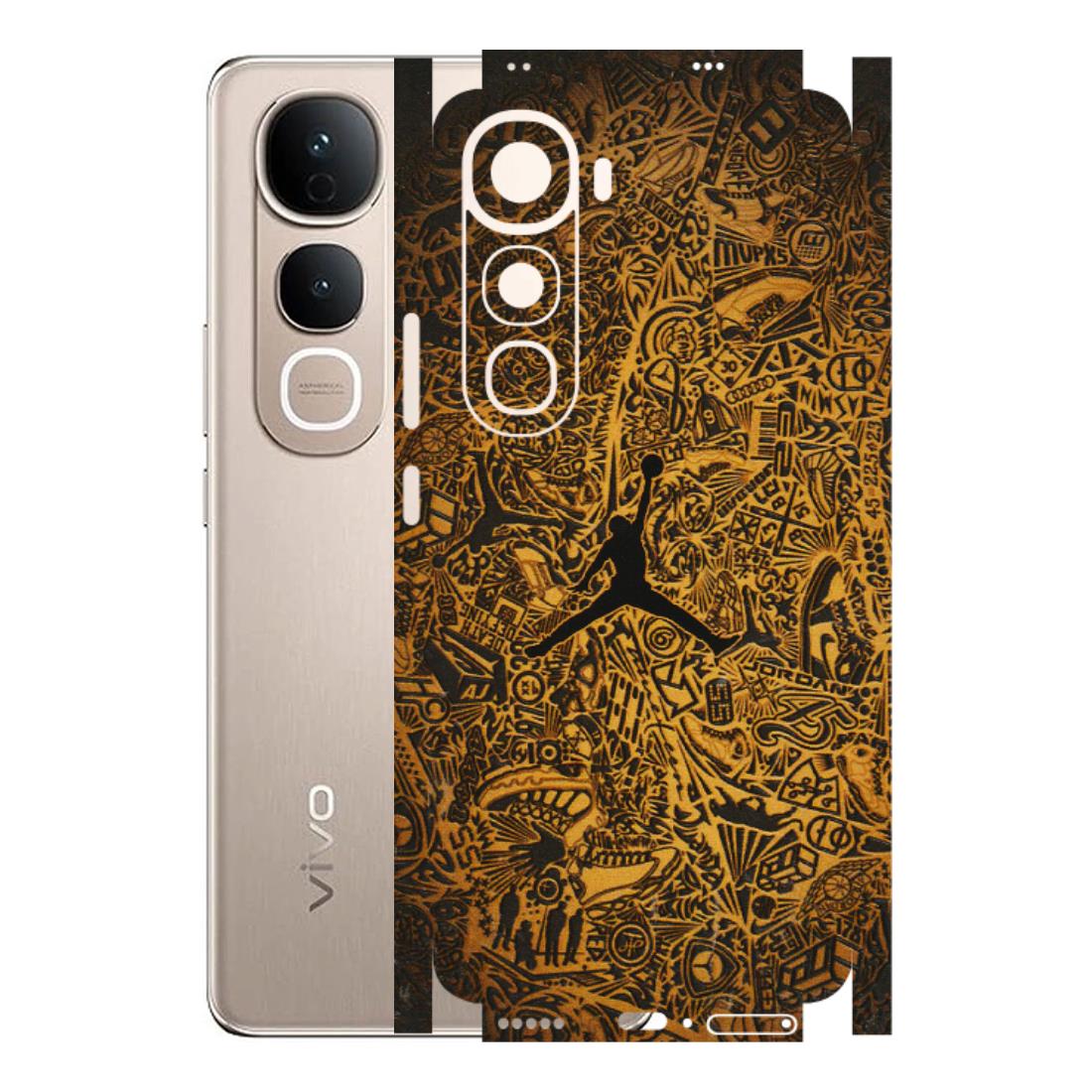 VIVO Y Series Phone Skins (All Models) - Premium Gold Basketball Player - 3D Embossed Finish (L-236) Vivo Y400 5G