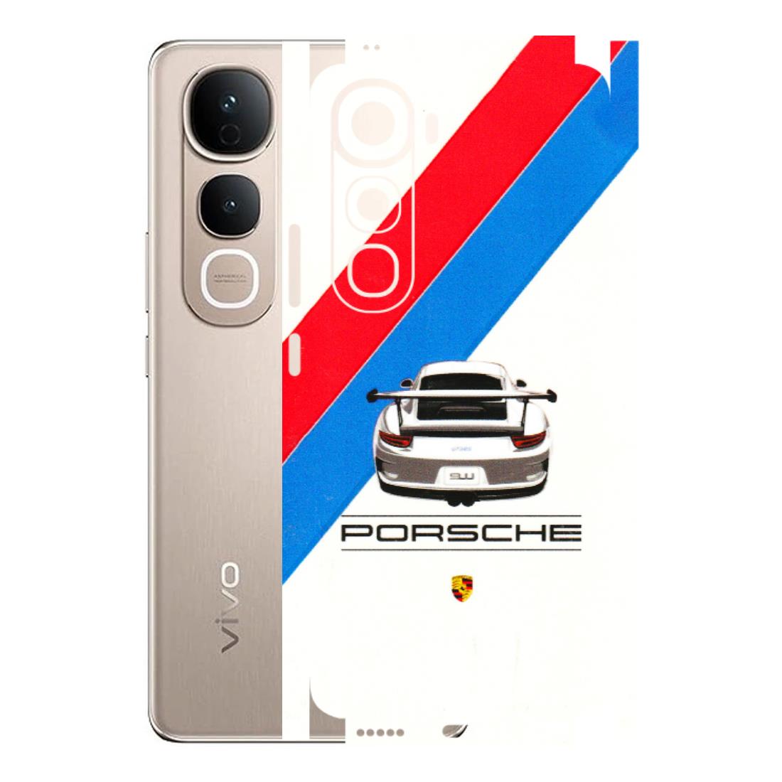 VIVO Y Series Phone Skins (All Models) - Porche Car Sober Logo - 3D Embossed Finish (L-248) Vivo Y400 5G