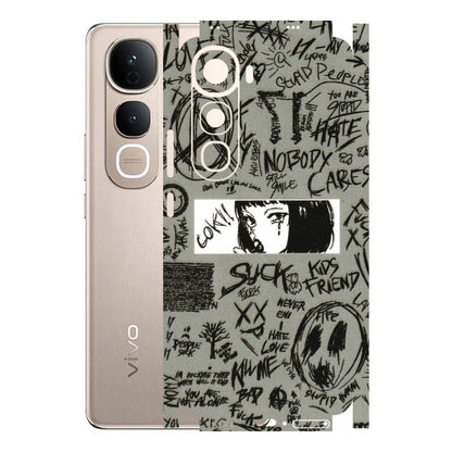 VIVO Y Series Phone Skins (All Models) - Never Have Love Anime - 3D Embossed Finish (L-260) Vivo Y400 5G
