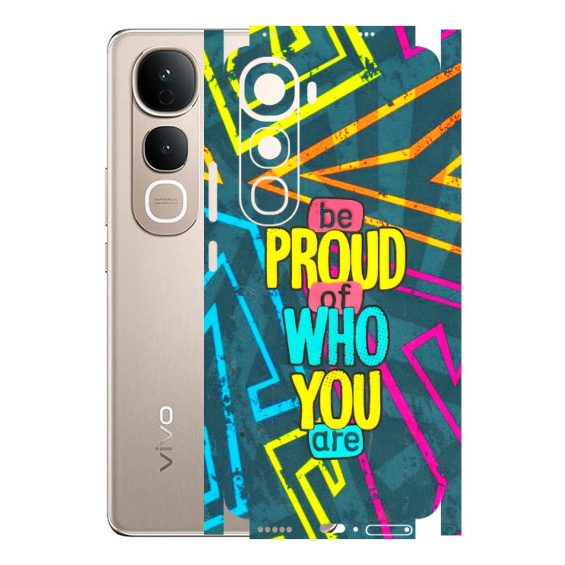 VIVO Y Series Phone Skins (All Models) - Be Proud Of Who You Are - 3D Embossed Finish (L-277) Vivo Y400 5G