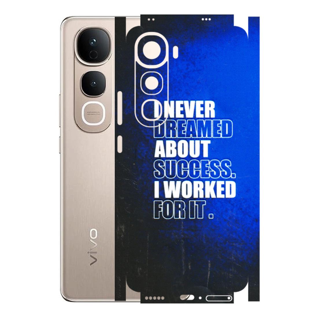 VIVO Y Series Phone Skins (All Models) - I Never Dreamed About Success - 3D Embossed Finish (L-283) Vivo Y400 5G