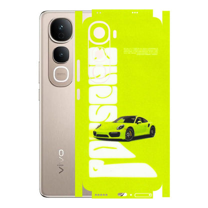 VIVO Y Series Phone Skins (All Models) - Lime Green Porche - 3D Embossed Finish (L-30) Vivo Y400 5G