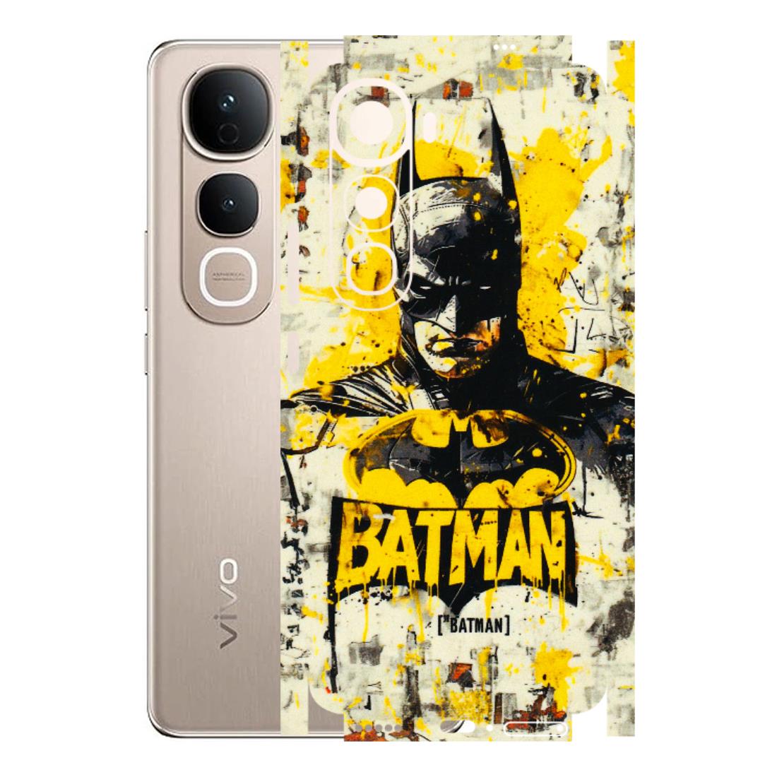 VIVO Y Series Phone Skins (All Models) - Batman Yellow BT - 3D Embossed Finish (L-304) Vivo Y400 5G
