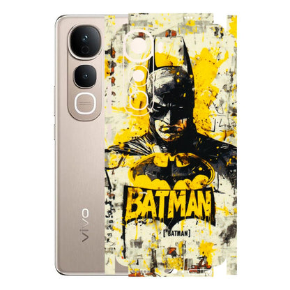 VIVO Y Series Phone Skins (All Models) - Batman Yellow BT - 3D Embossed Finish (L-304) Vivo Y400 5G