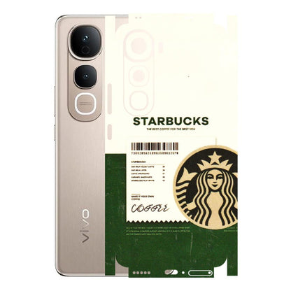VIVO Y Series Phone Skins (All Models) - Starbucks Barcode - 3D Embossed Finish (L-308) Vivo Y400 5G
