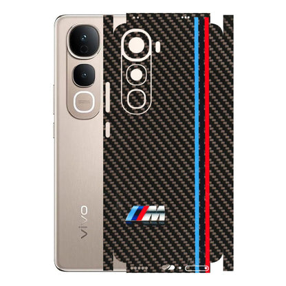 VIVO Y Series Phone Skins (All Models) - BM Carbon Fiber Feels - 3D Embossed Finish (L-38) Vivo Y400 5G