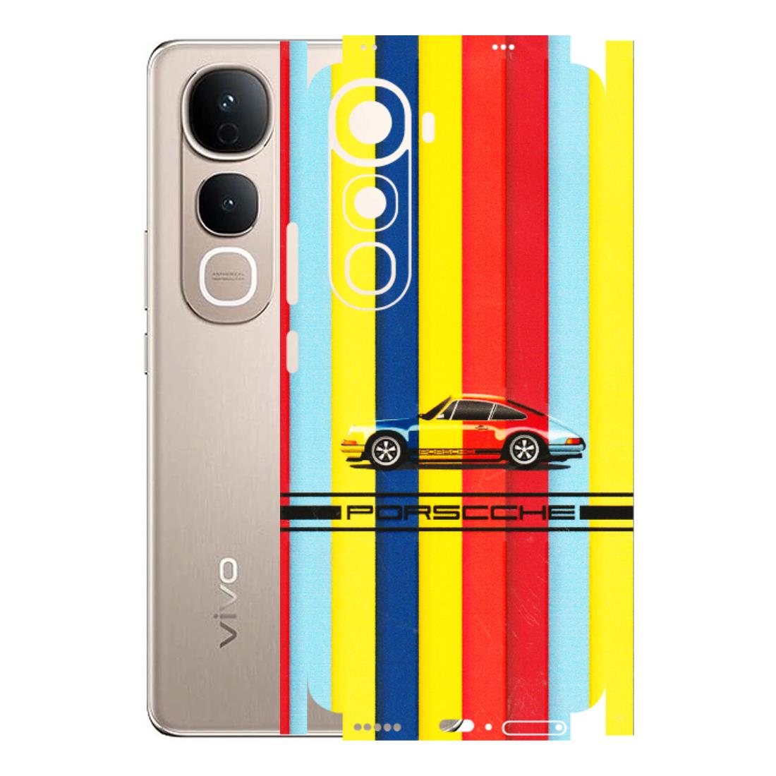 VIVO Y Series Phone Skins (All Models) - Multicolour Porche - 3D Embossed Finish (L-39) Vivo Y400 5G