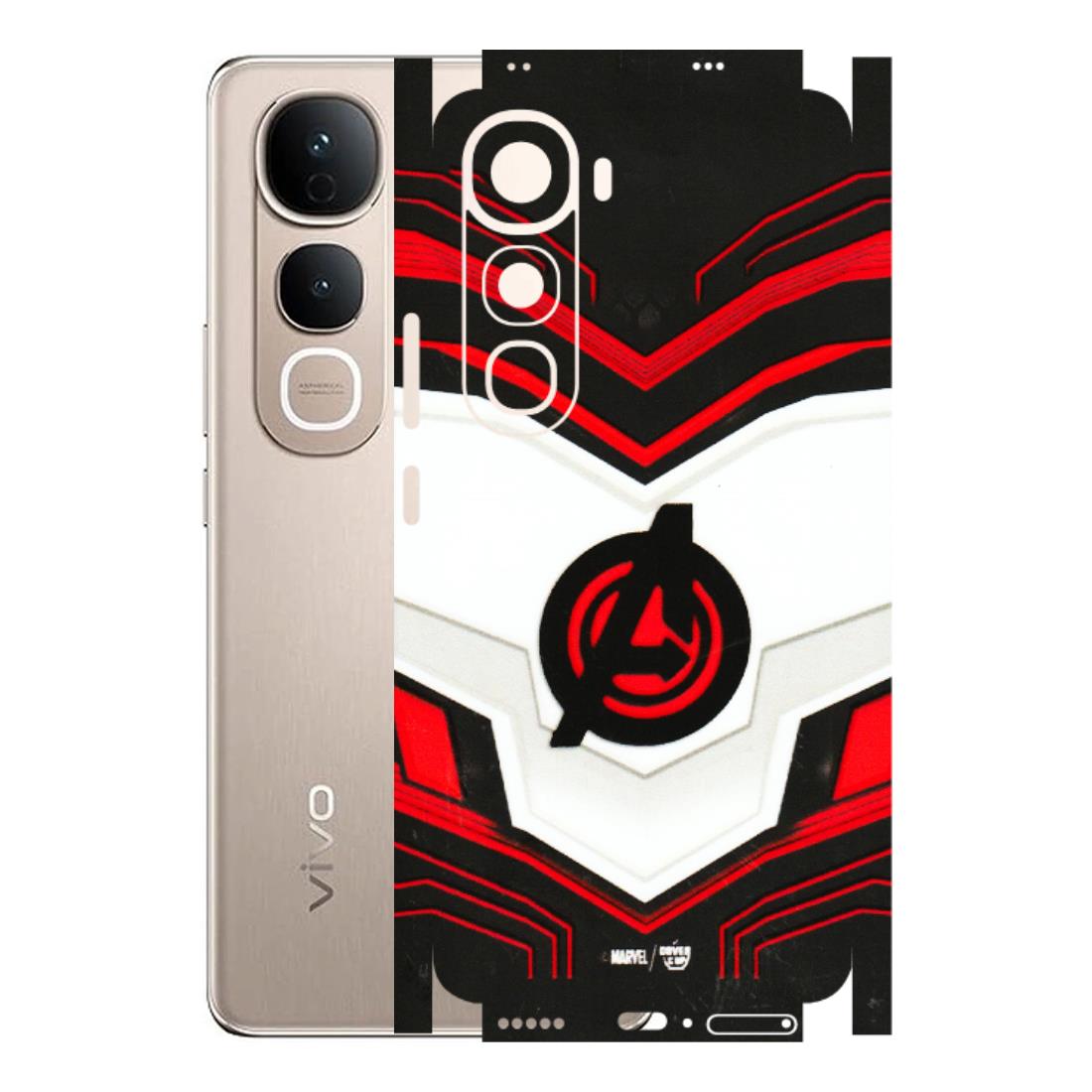 VIVO Y Series Phone Skins (All Models) - Avengers Logo - 3D Embossed Finish (L-55) Vivo Y400 5G