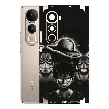 VIVO Y Series Phone Skins (All Models) - Black Luffy Hat - 3D Embossed Finish (L-57) Vivo Y400 5G