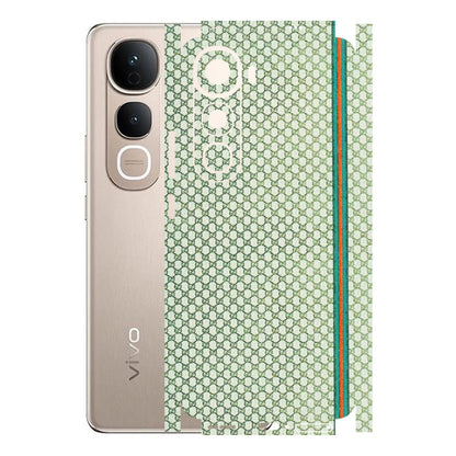 VIVO Y Series Phone Skins (All Models) - Gucci Fabric Pattern - 3D Embossed Finish (L-73) Vivo Y400 5G