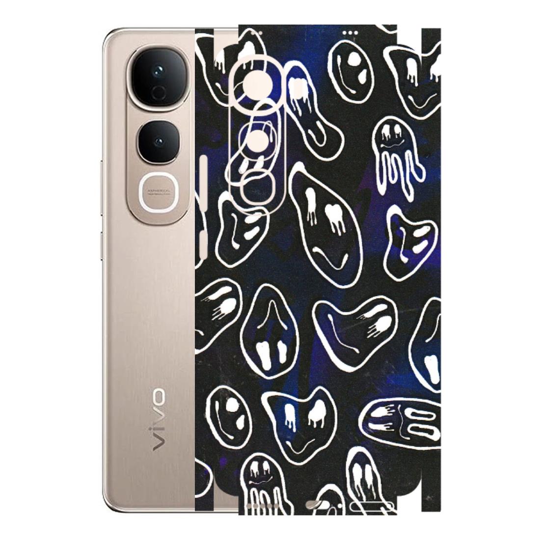 VIVO Y Series Phone Skins (All Models) - Distorted Smileys - 3D Embossed Finish (L-92) Vivo Y400 5G