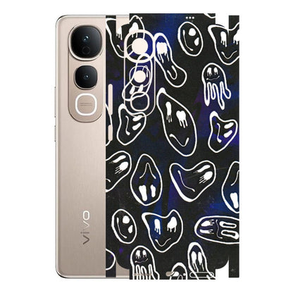 VIVO Y Series Phone Skins (All Models) - Distorted Smileys - 3D Embossed Finish (L-92) Vivo Y400 5G