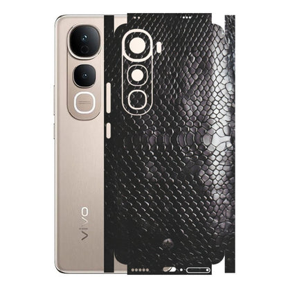 VIVO Y Series Phone Skins (All Models) - Black Snack Leather - Matte Finish (M-147) Vivo Y400 5G