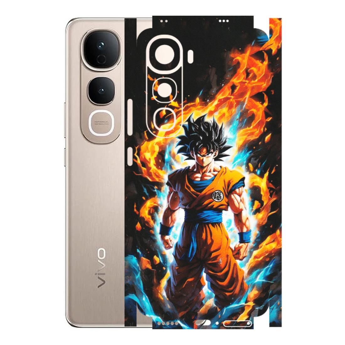 VIVO Y Series Phone Skins (All Models) - Goku Transformation Anime - Matte Finish (M-159) Vivo Y400 5G