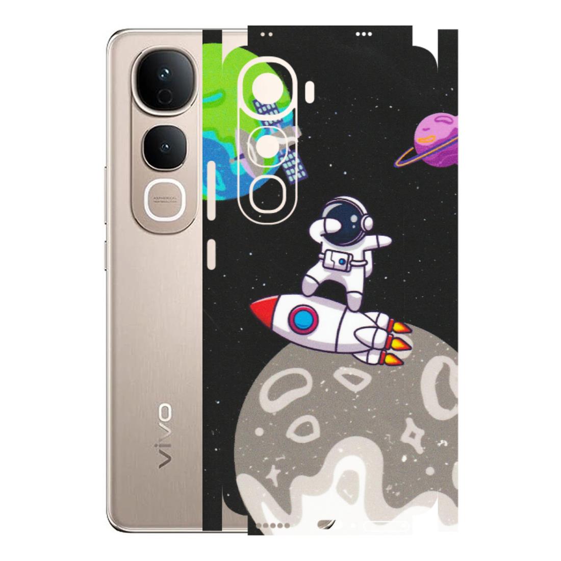 VIVO Y Series Phone Skins (All Models) - Astronaut Vibing Toon Running - Matte Finish (M-39) Vivo Y400 5G
