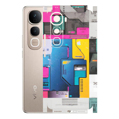 VIVO Y Series Phone Skins (All Models) - Colourfull Motherboard Internals - Matte Finish (M-55) Vivo Y400 5G