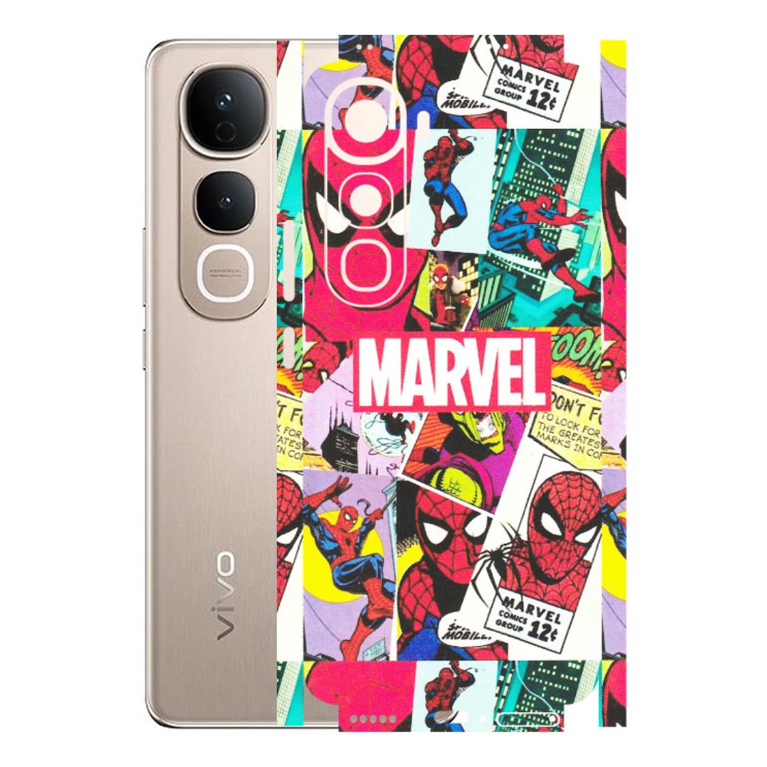 VIVO Y Series Phone Skins (All Models) - Marvel Comic Spiderman Grafitti - Matte Finish (M-72) Vivo Y400 5G