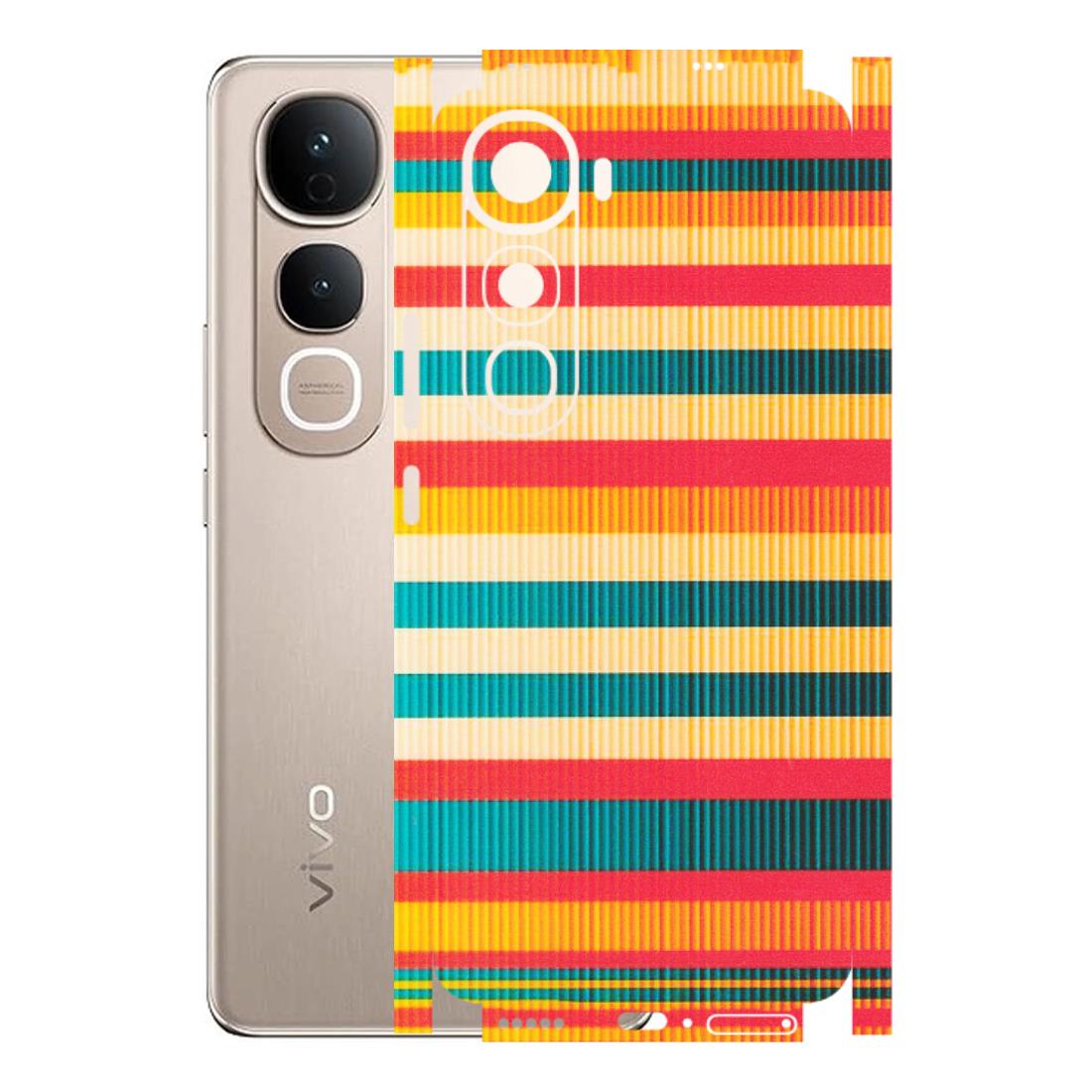 VIVO Y Series Phone Skins (All Models) - Colourful Stripes Soothing Effect - Matte Finish (M-86) Vivo Y400 5G