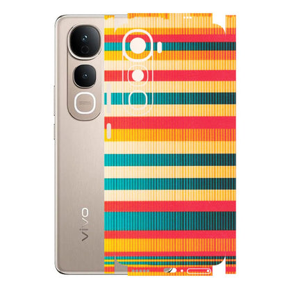VIVO Y Series Phone Skins (All Models) - Colourful Stripes Soothing Effect - Matte Finish (M-86) Vivo Y400 5G