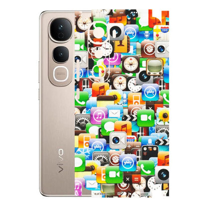 VIVO Y Series Phone Skins (All Models) - All Apple Icons - Matte Finish (M-93) Vivo Y400 5G