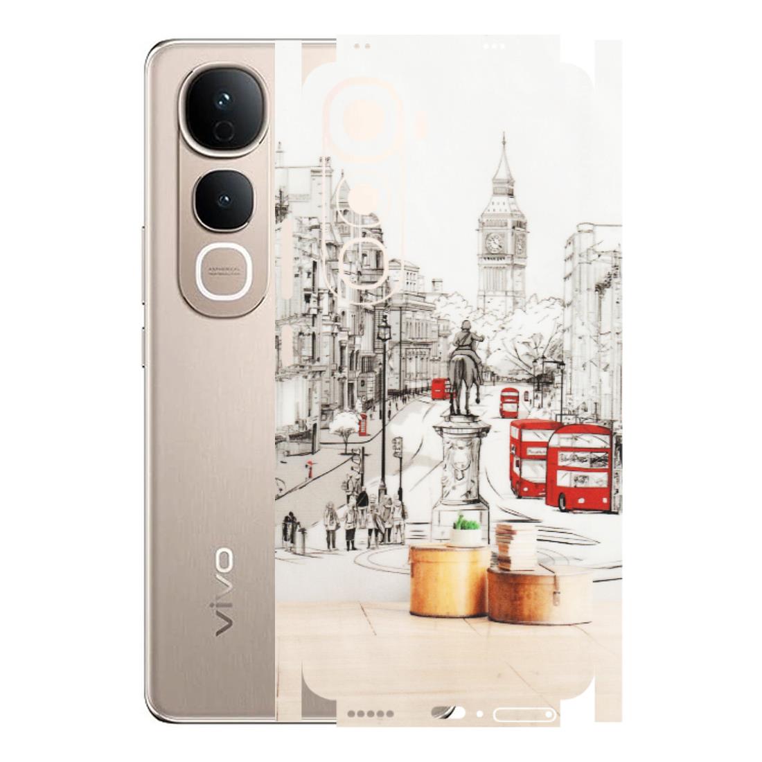 VIVO Y Series Phone Skins (All Models) - London Street - Transparent Finish (T-02) Vivo Y400 5G