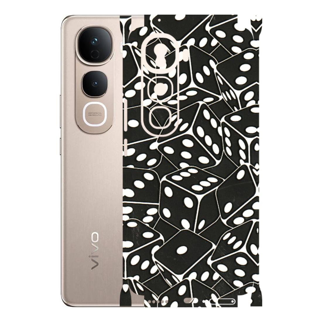 VIVO Y Series Phone Skins (All Models) - Big Black Dices - 3D Embossed Finish (L-106) Vivo Y400 Pro 5G