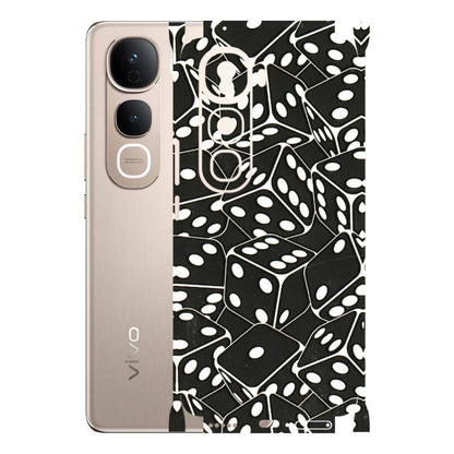 VIVO Y Series Phone Skins (All Models) - Big Black Dices - 3D Embossed Finish (L-106) Vivo Y400 Pro 5G